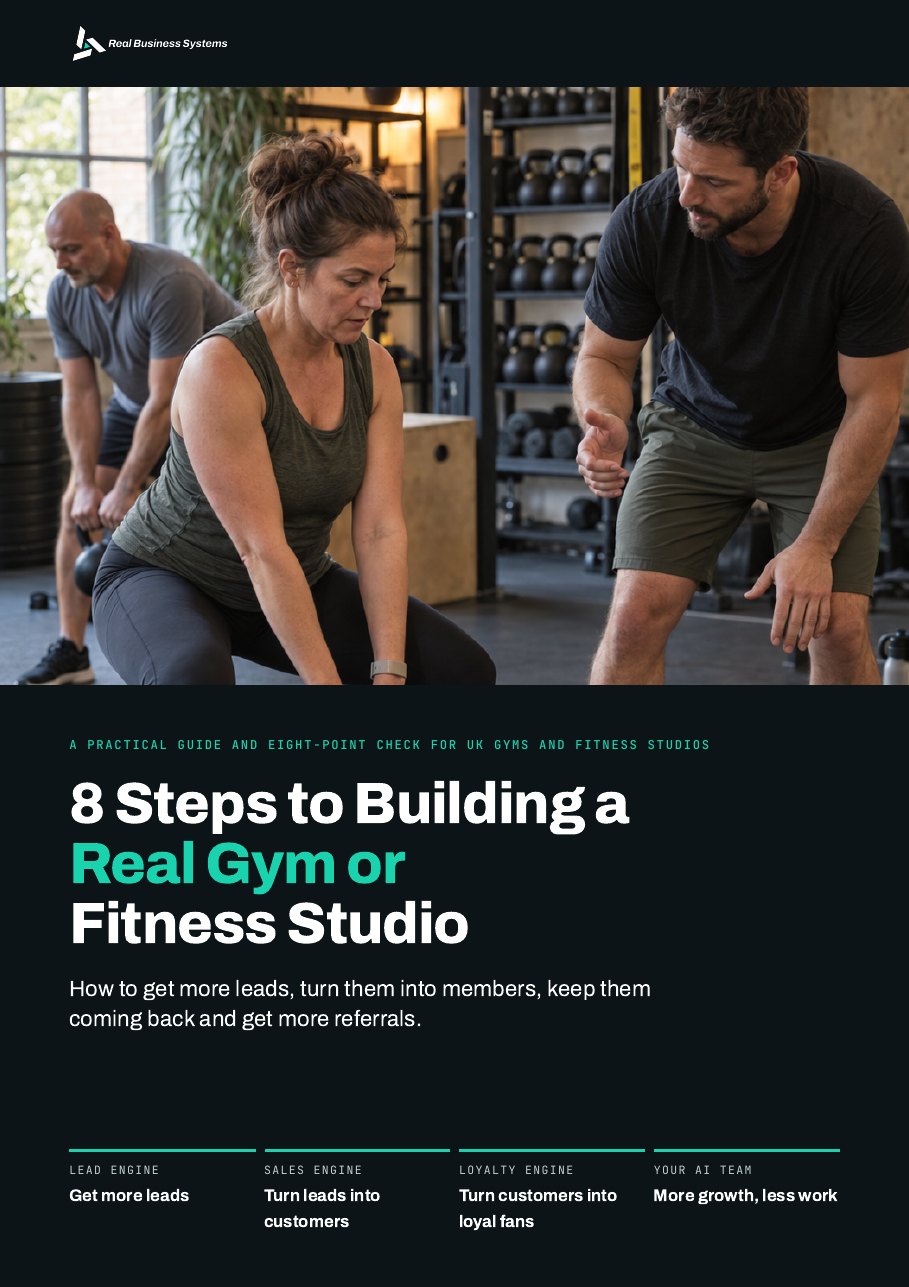 Cover of 8 Steps to Building a Real Gym or Fitness Studio