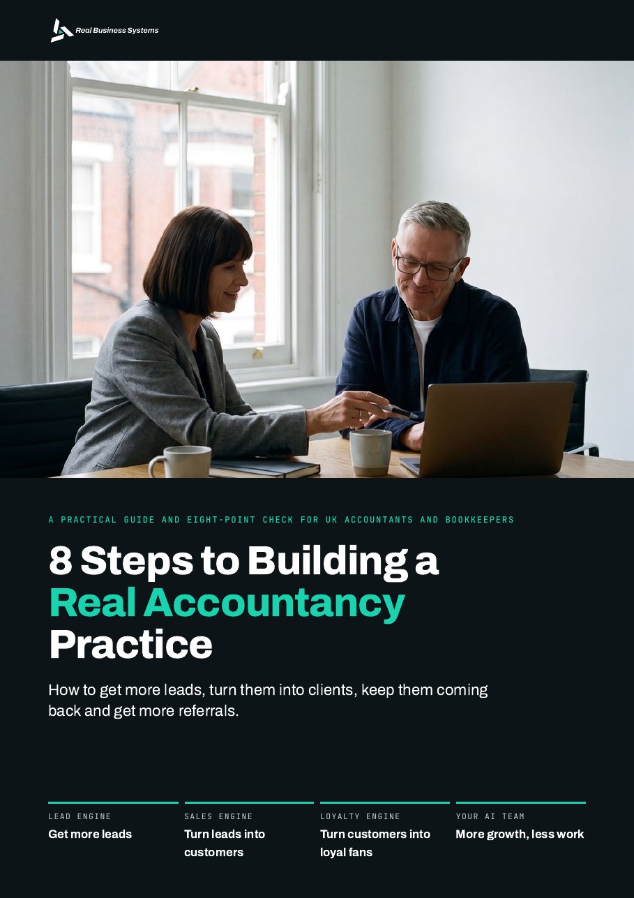 Cover of 8 Steps to Building a Real Accountancy Practice