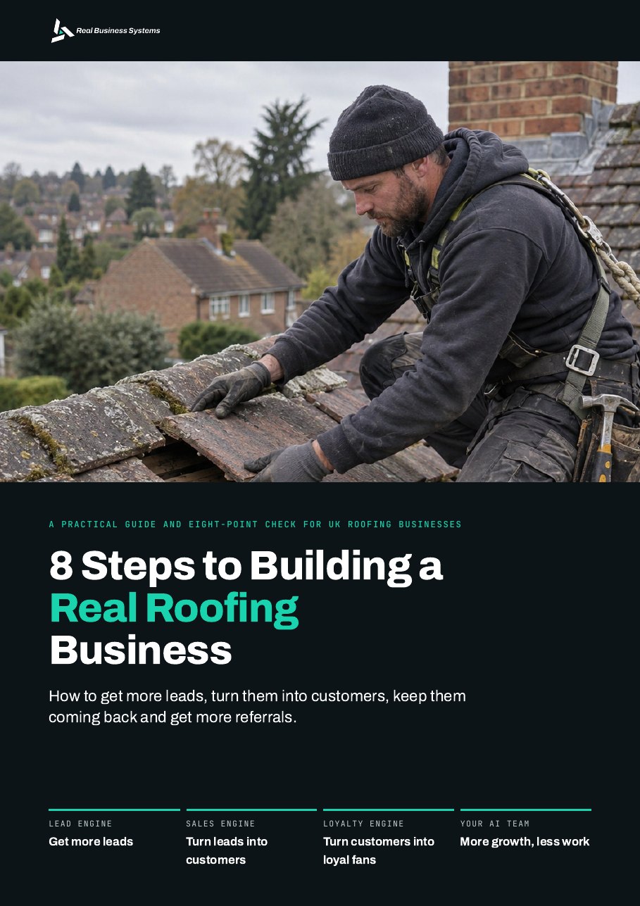 Cover of 8 Steps to Building a Real Roofing Business