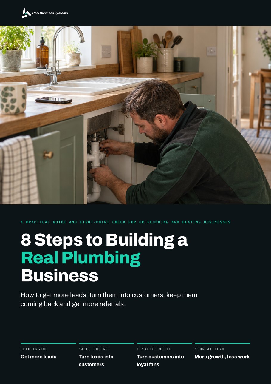 Cover of 8 Steps to Building a Real Plumbing Business