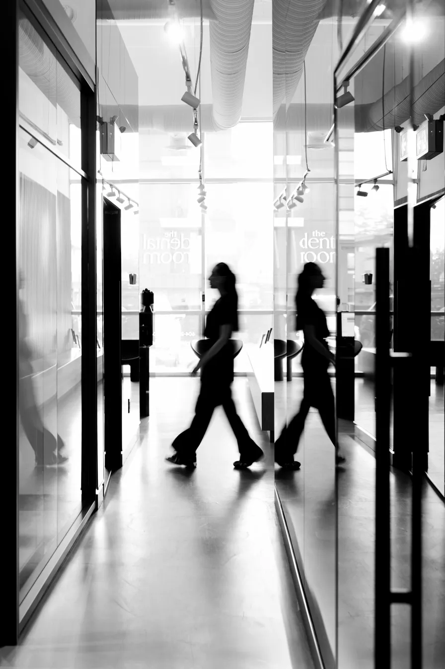 The Dental Room interior corridor