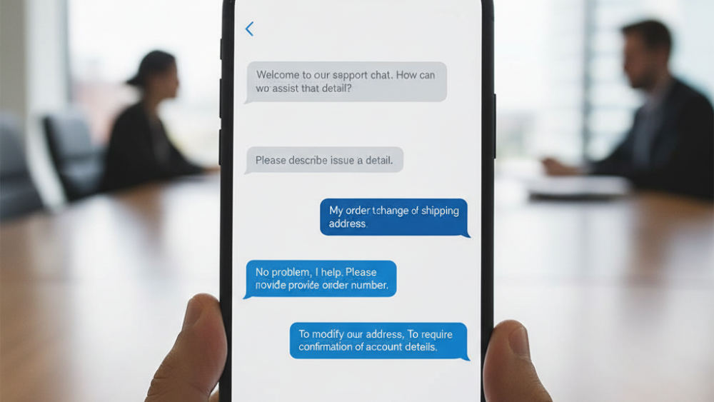 AI-powered customer interaction automation on mobile device
