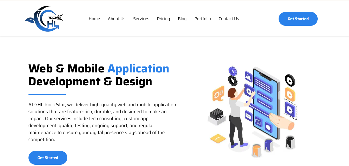 Professional Web and Mobile App Development by GHL