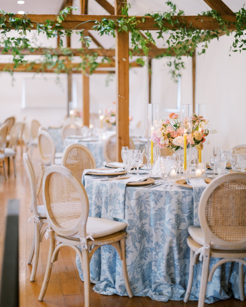 Stone Bank Barn reception at Barley Sheaf Farm