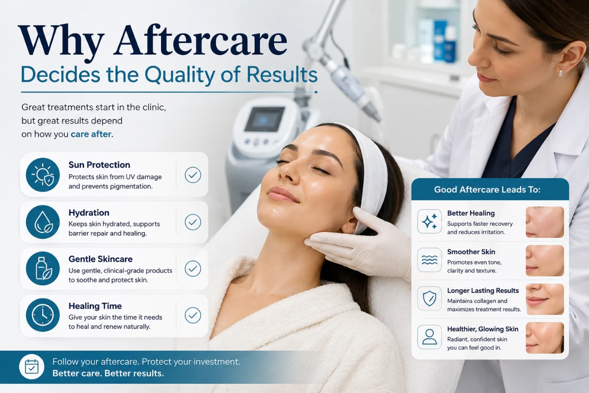 Why Aftercare Decides the Quality of Results of laser treatment Why Aftercare Decides the Quality of Results of laser treatment