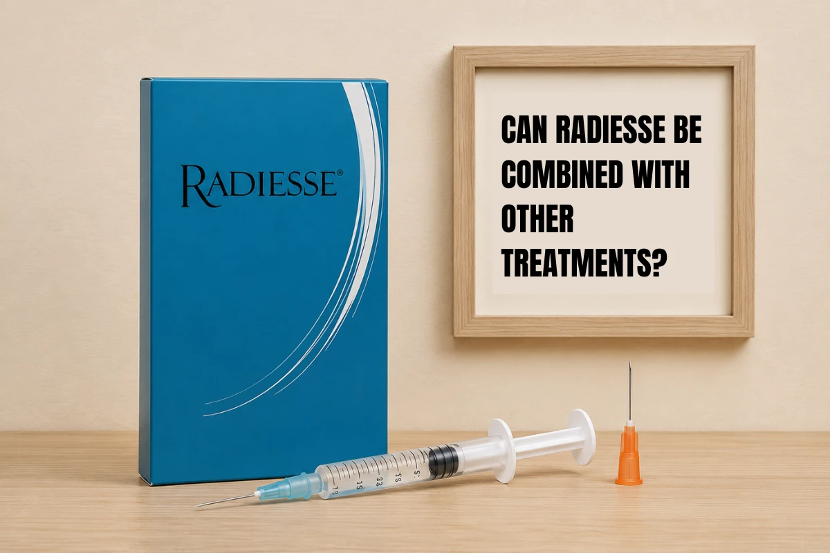 Radiesse dermal filler with syringe illustrating how Radiesse can be combined with other aesthetic treatments for enhanced rejuvenation.