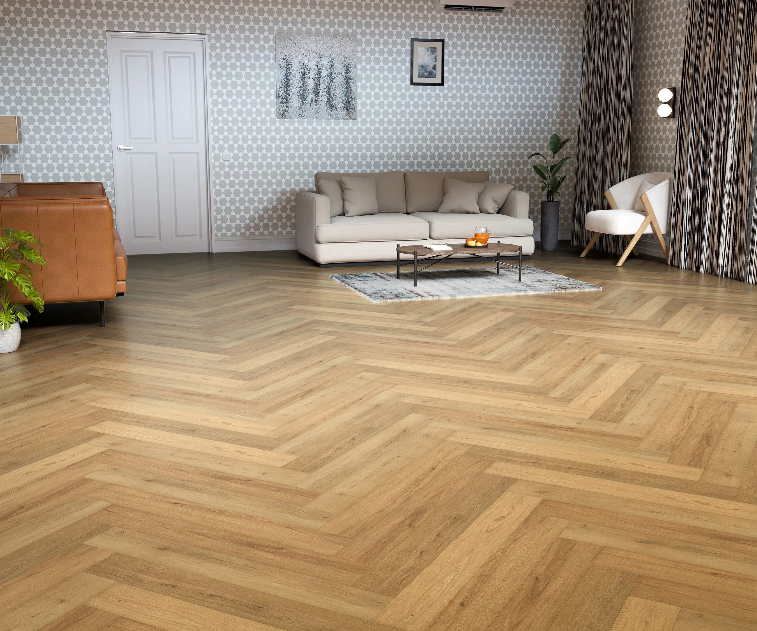 Laminate flooring in a home