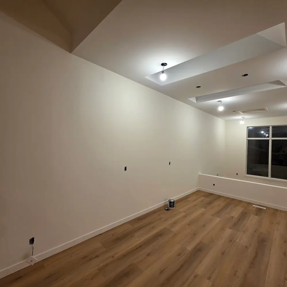Residential room painting project in Calgary