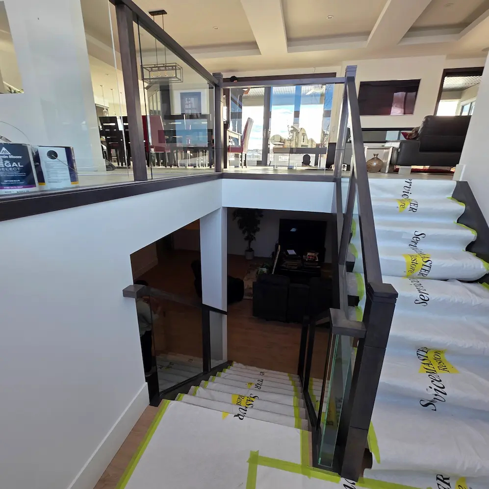 Interior home painting completed in Calgary