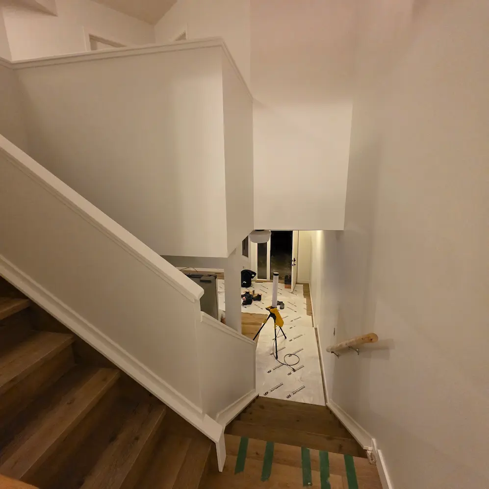 Interior residential painting work in Calgary