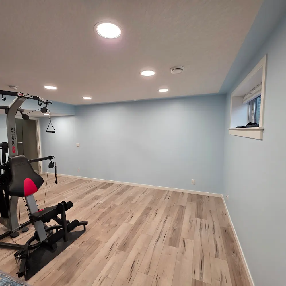 Interior residential painting project in Calgary