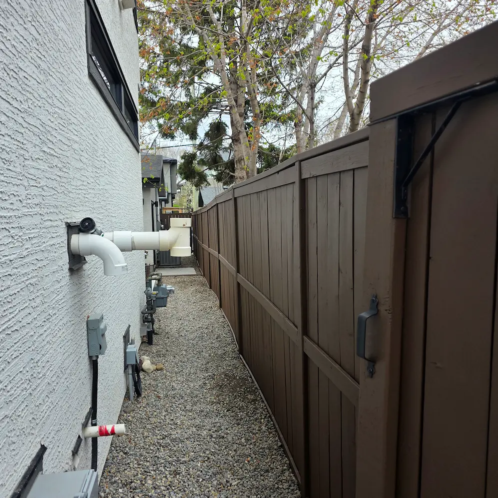 Deck and fence finishing project in Calgary