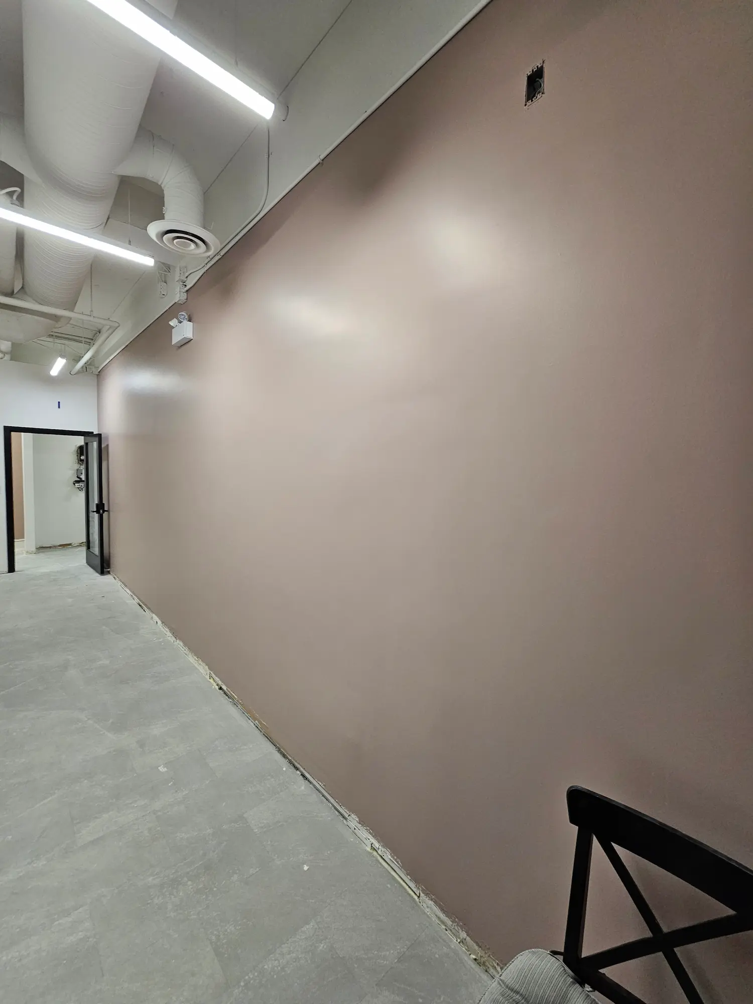 Commercial interior painting project in Calgary