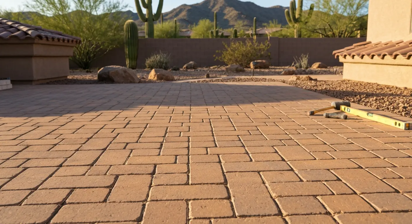 Paver installation in Peoria