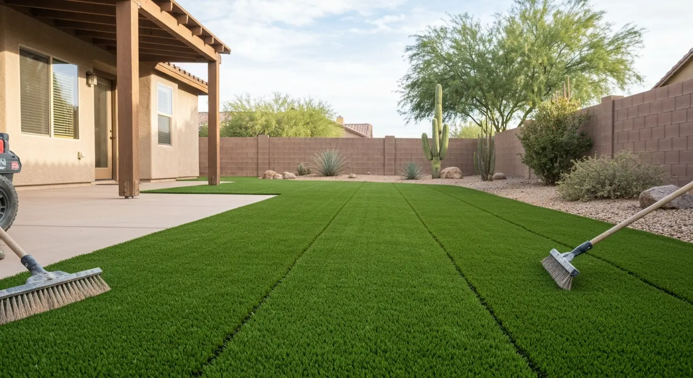 Artificial grass installation
