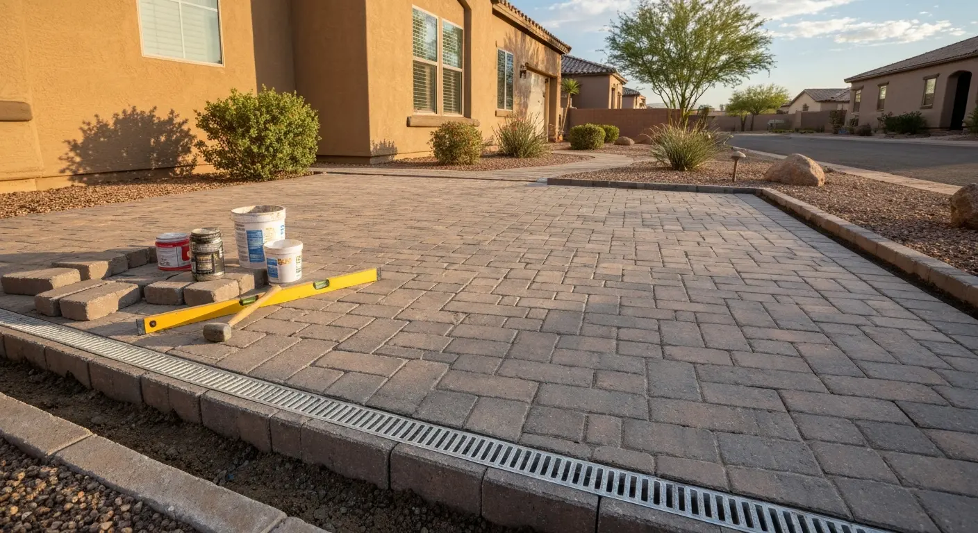 Paver installation project