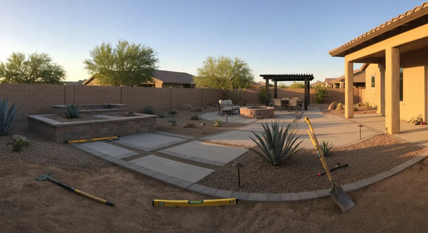 Complete backyard renovation