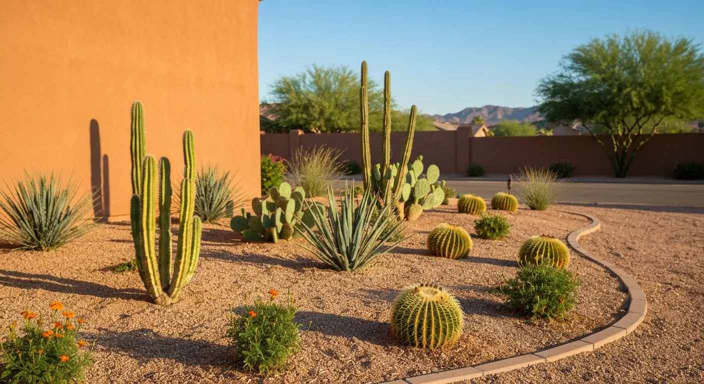 Desert plant landscape in Sun City