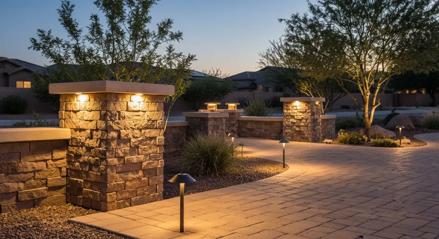 Landscape lighting in Peoria