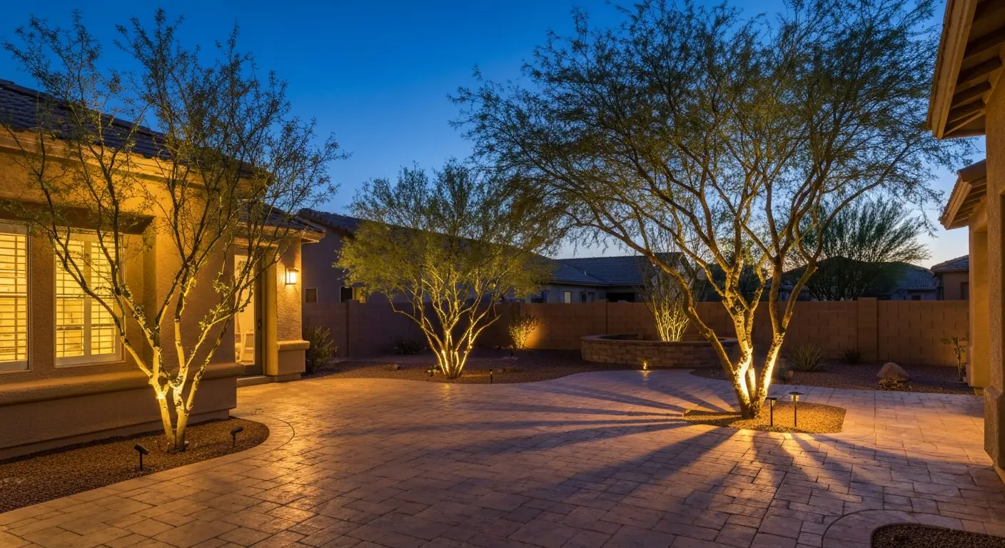 Landscape lighting project