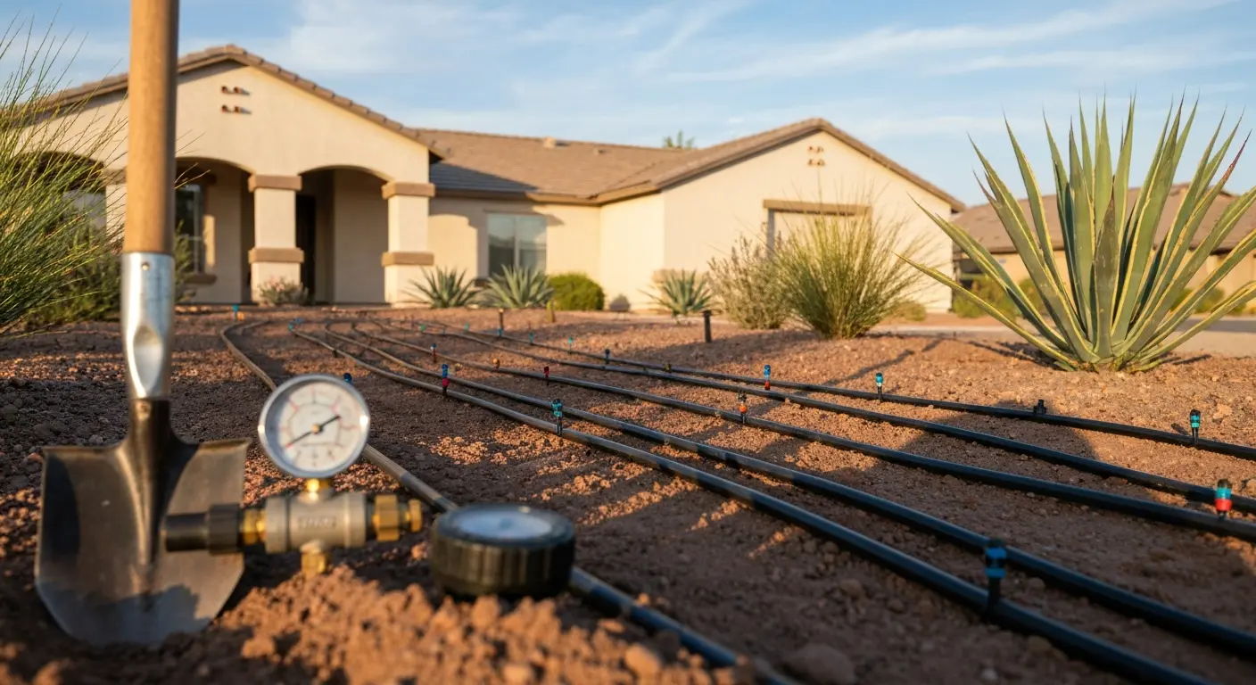 Irrigation system installation in Sun City