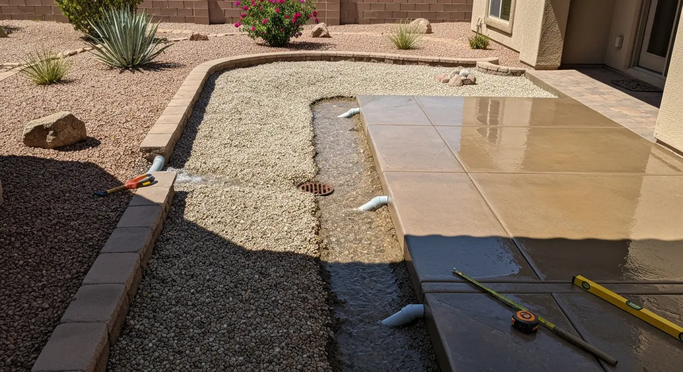 Patio and hardscape drainage