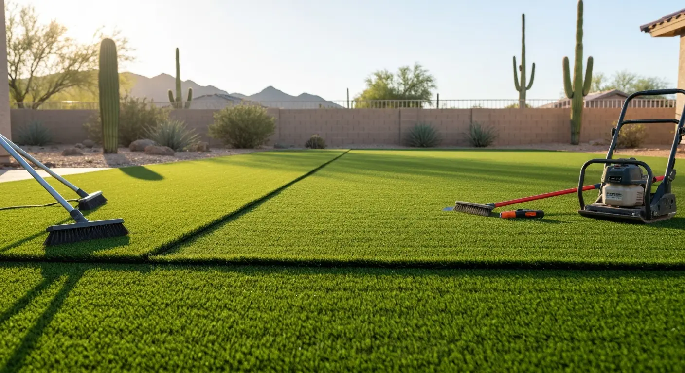Lawn and turf installation