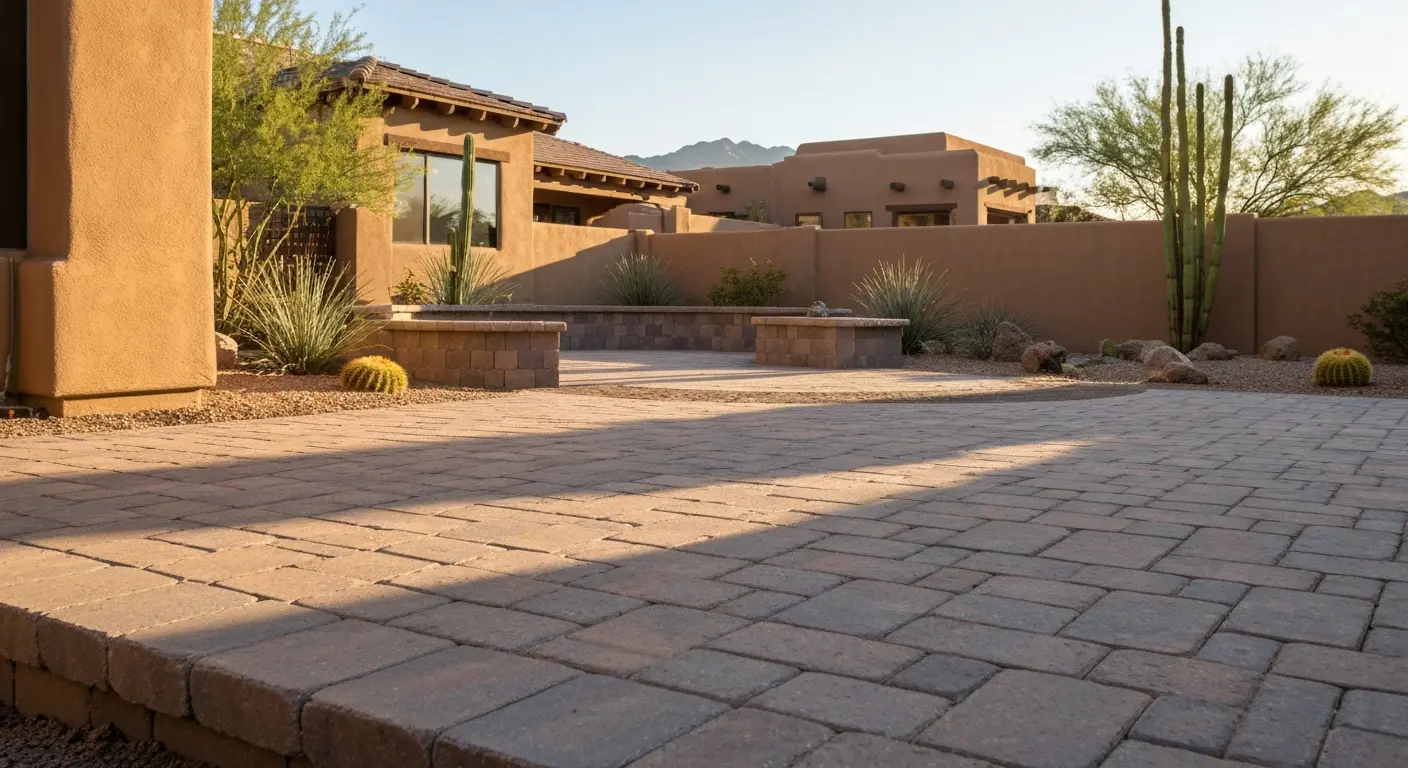 Hardscape installation project