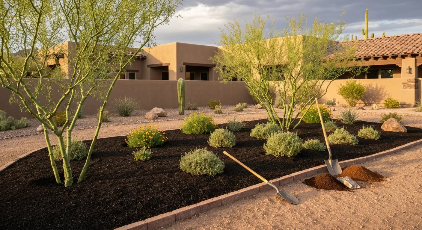 Native tree and plant installation