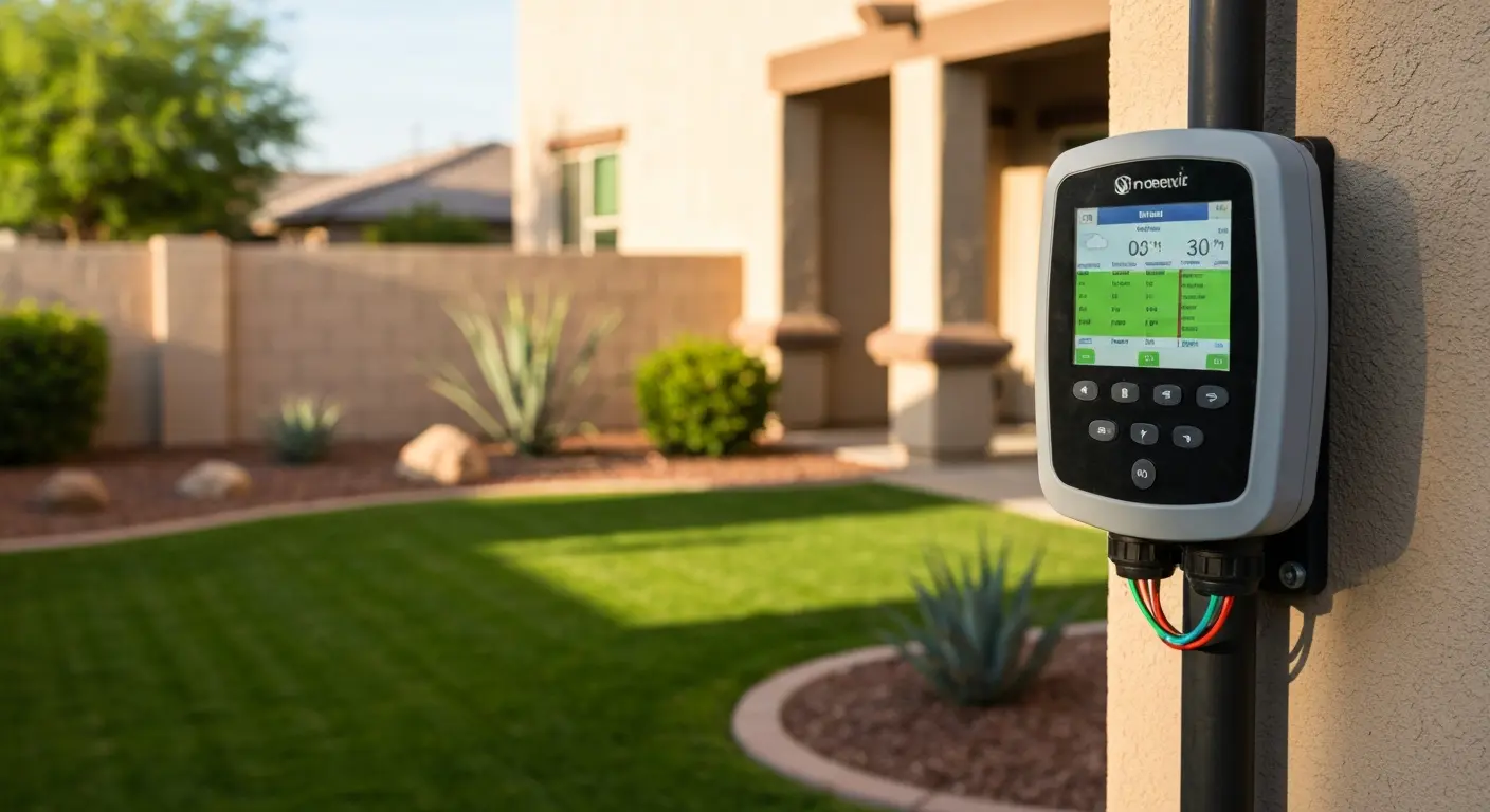 Smart irrigation controller for Phoenix lawn management