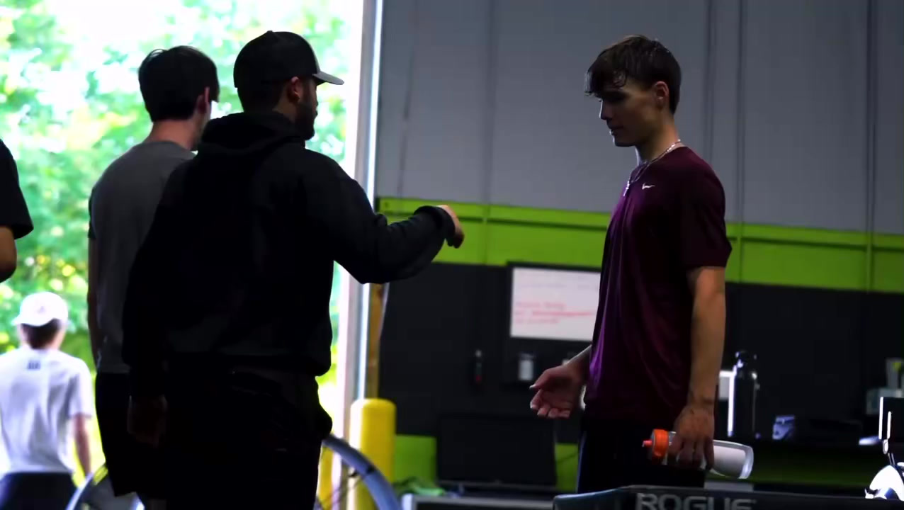 Nick coaching an athlete at Orioli Performance Center