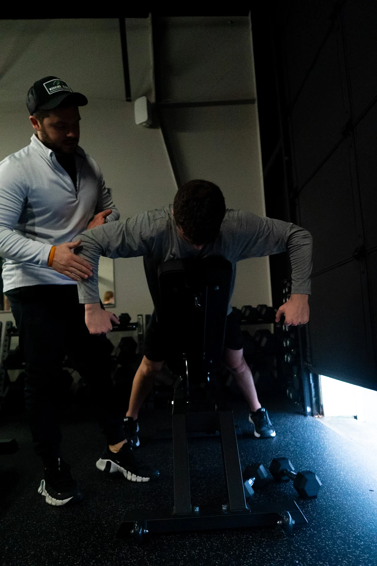 Hands-on coaching on the training floor