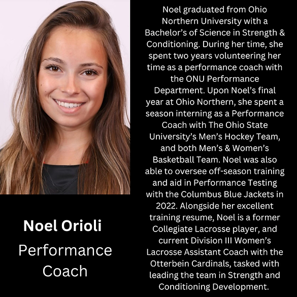 Noel Orioli, Performance Coach
