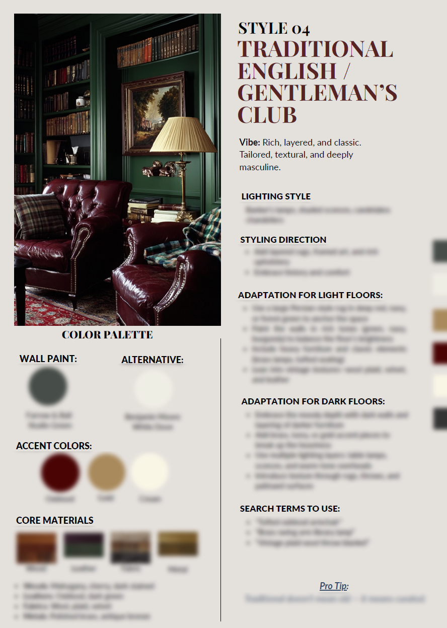 The Masculine Interior Style Guide - Style 4