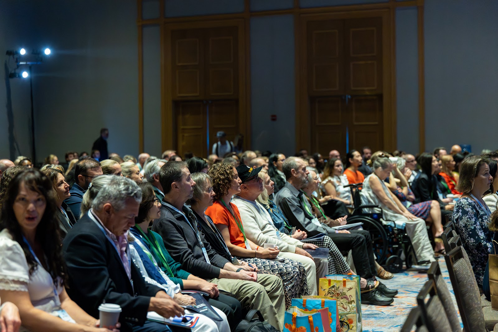 A full ballroom of practitioners at a Health Experts Alliance event