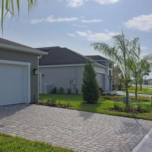 Paver driveway installation in Houston, TX with strong base and proper slope