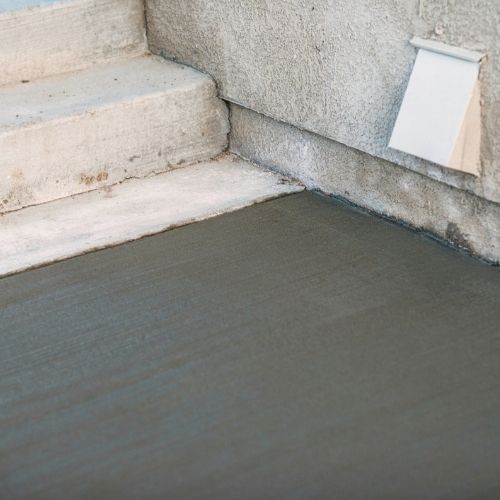 Concrete repair work on a cracked outdoor surface in Fresno, TX