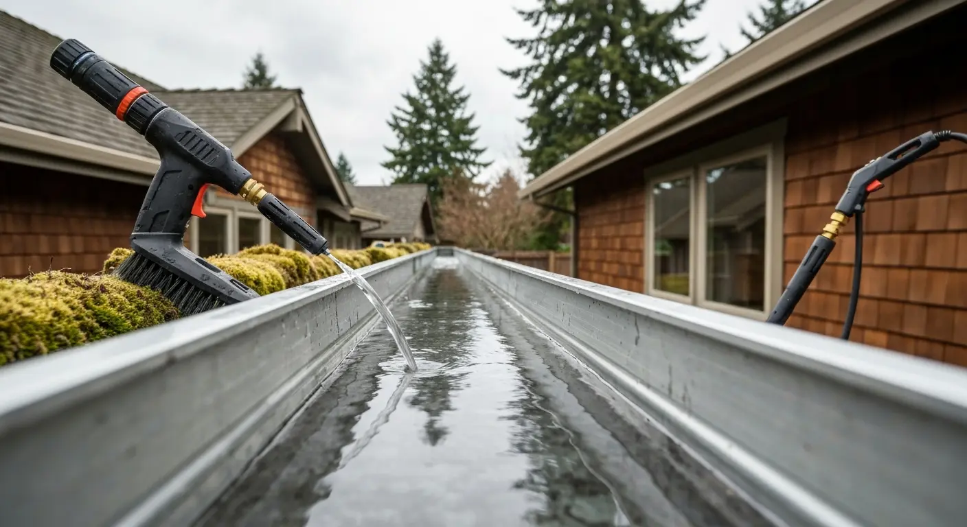 Gutter and moss cleaning service