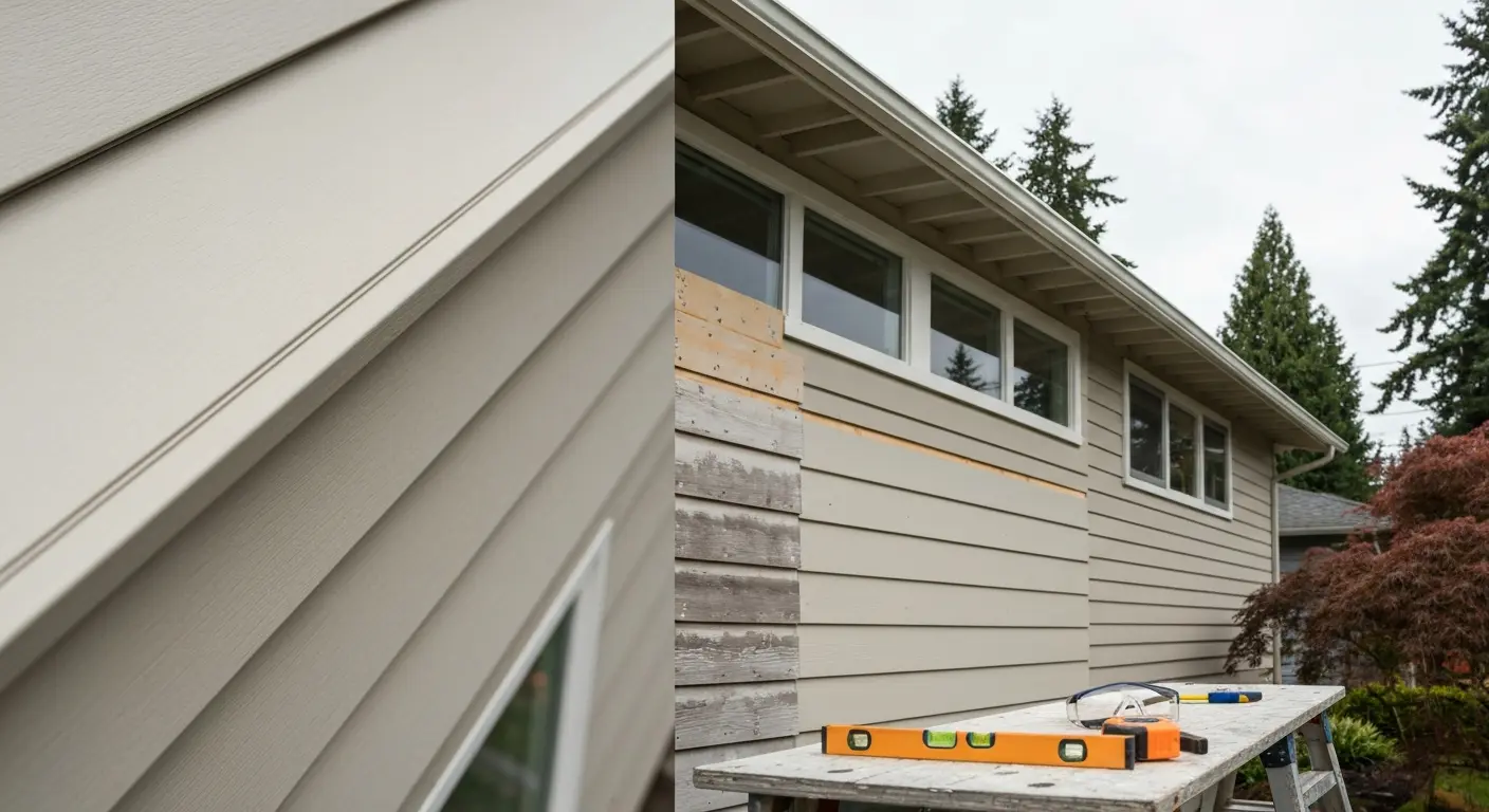 Siding installation on Thurston home