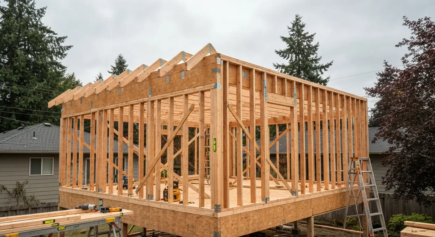 Home addition framing project