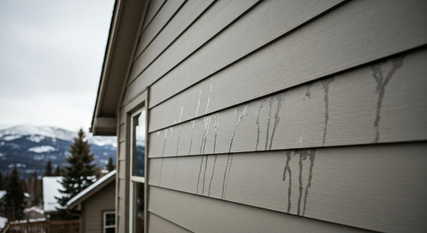 Siding installation on home