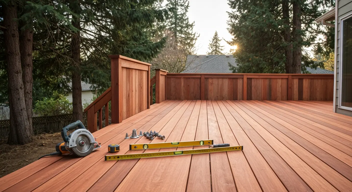 Deck and fence installation