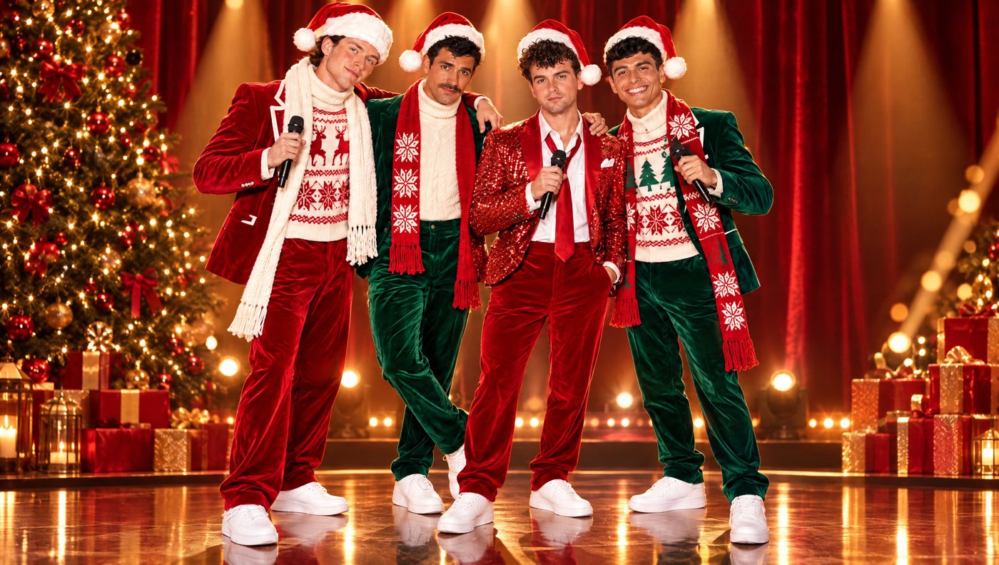 Boy Band All Stars holiday promo