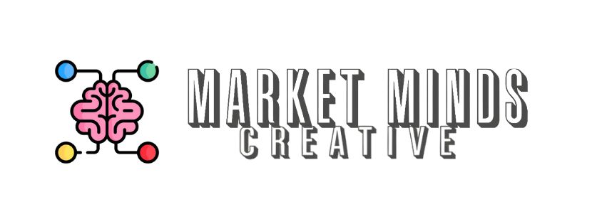 Colorful brain illustration symbolizing creativity and digital marketing strategies for Market Minds Creative.