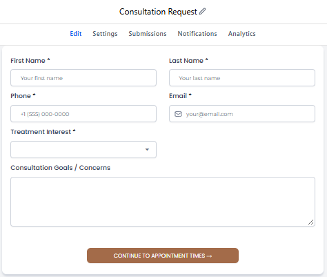 Consultation Request Form