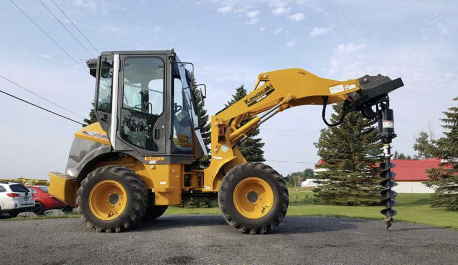 TARIÈRE À TERRE POUR CHARGEUR SUR ROUES