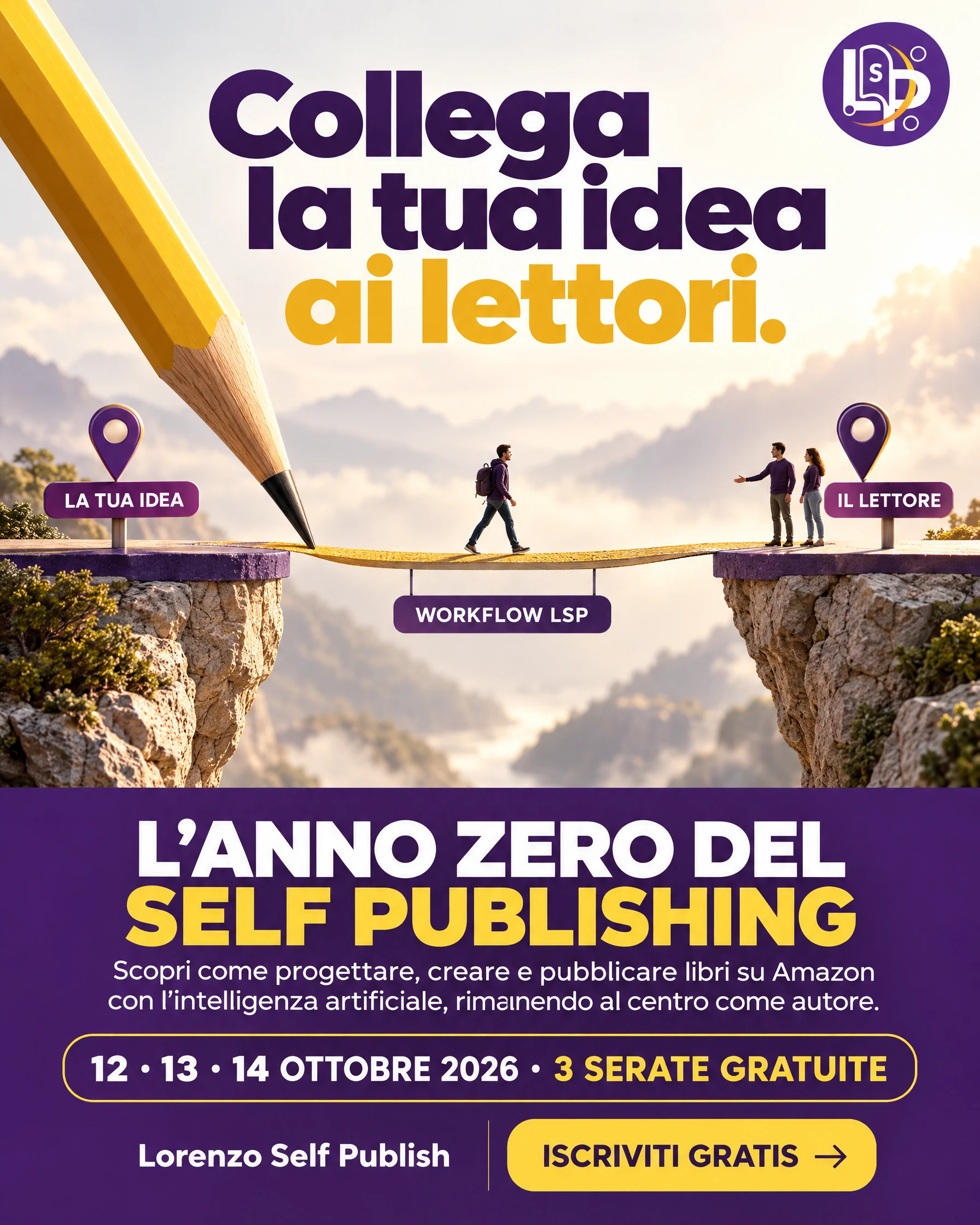 Una matita costruisce un ponte tra l’idea e i lettori