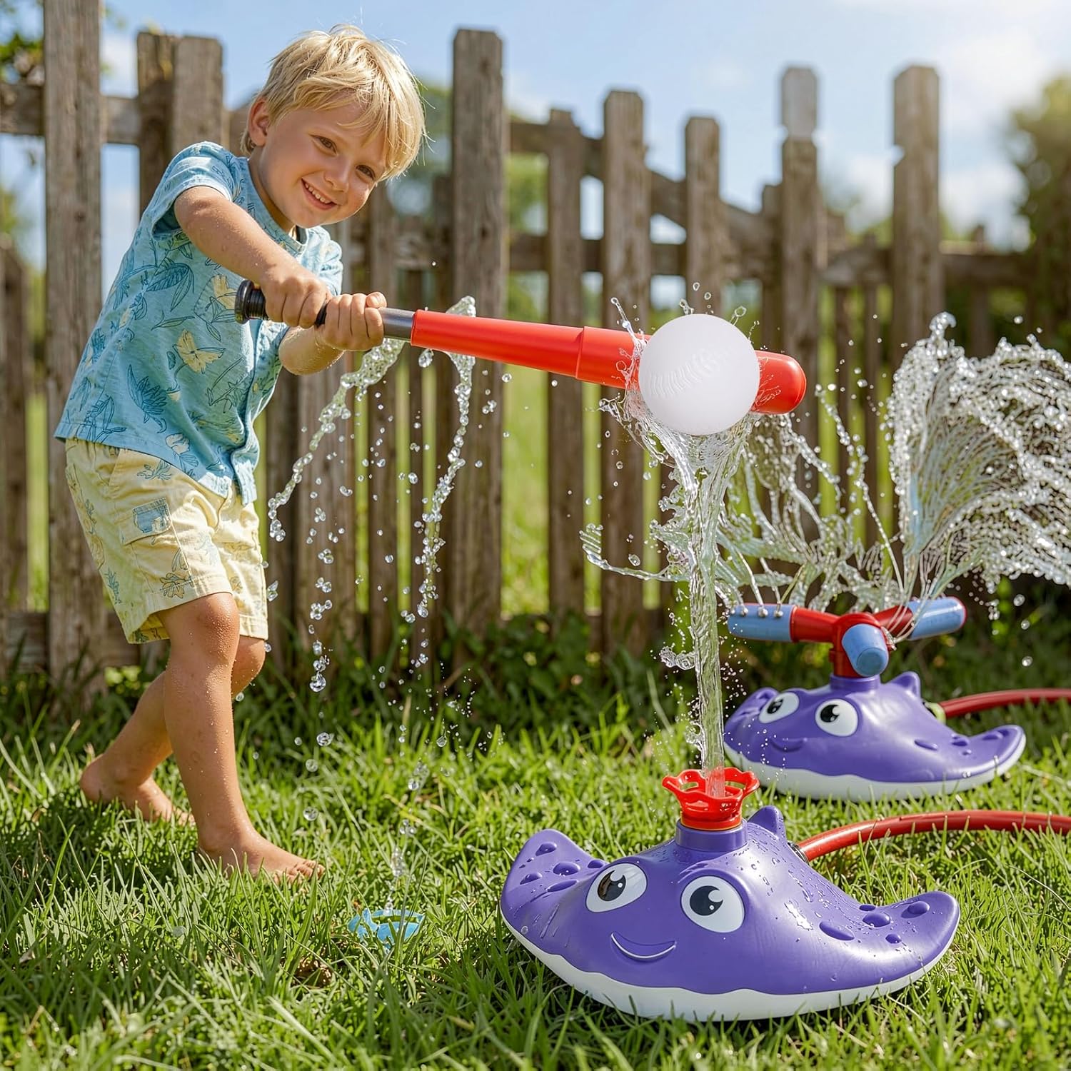 2-in-1 Sprinkler Baseball Toy