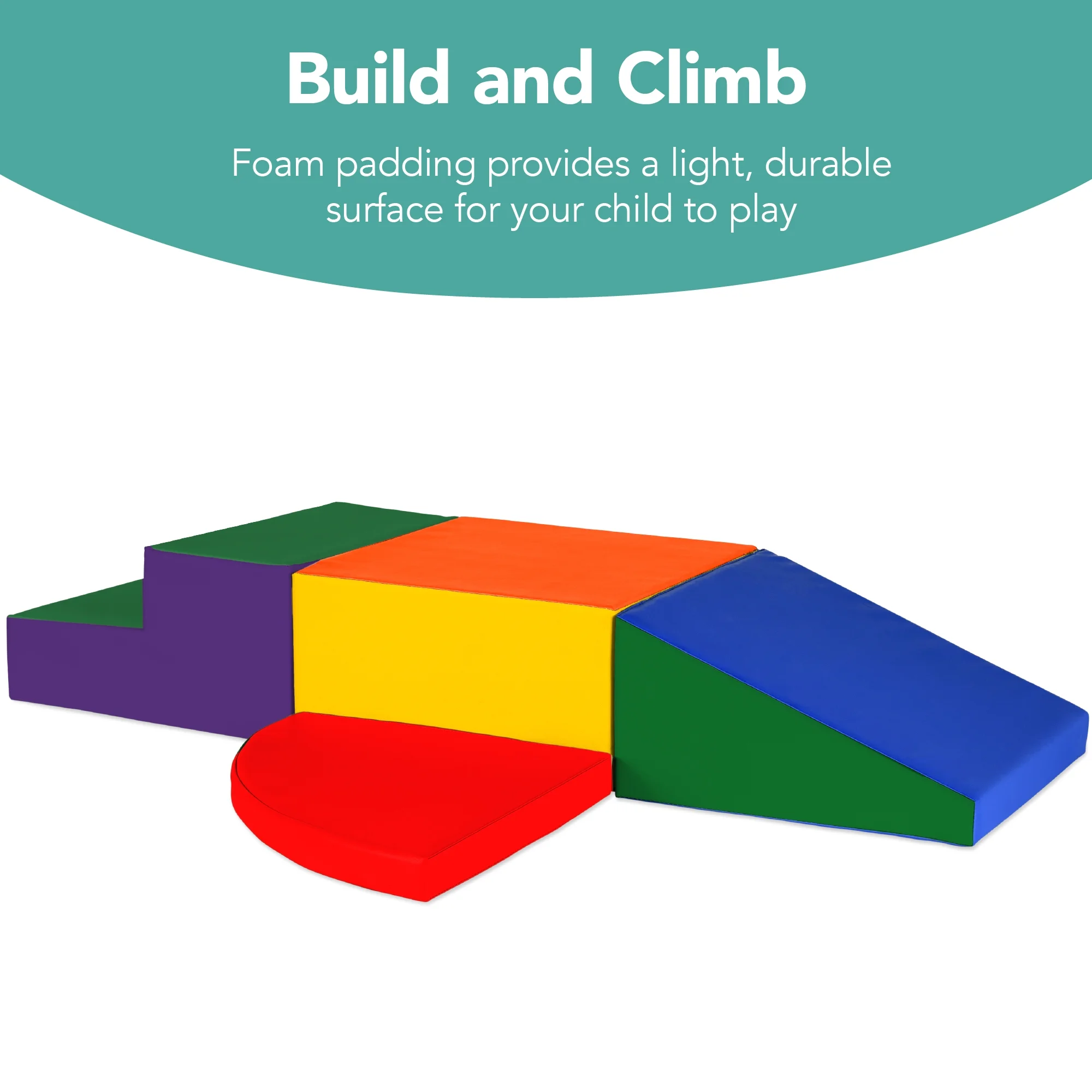 4-Piece Soft Foam Climbing Blocks