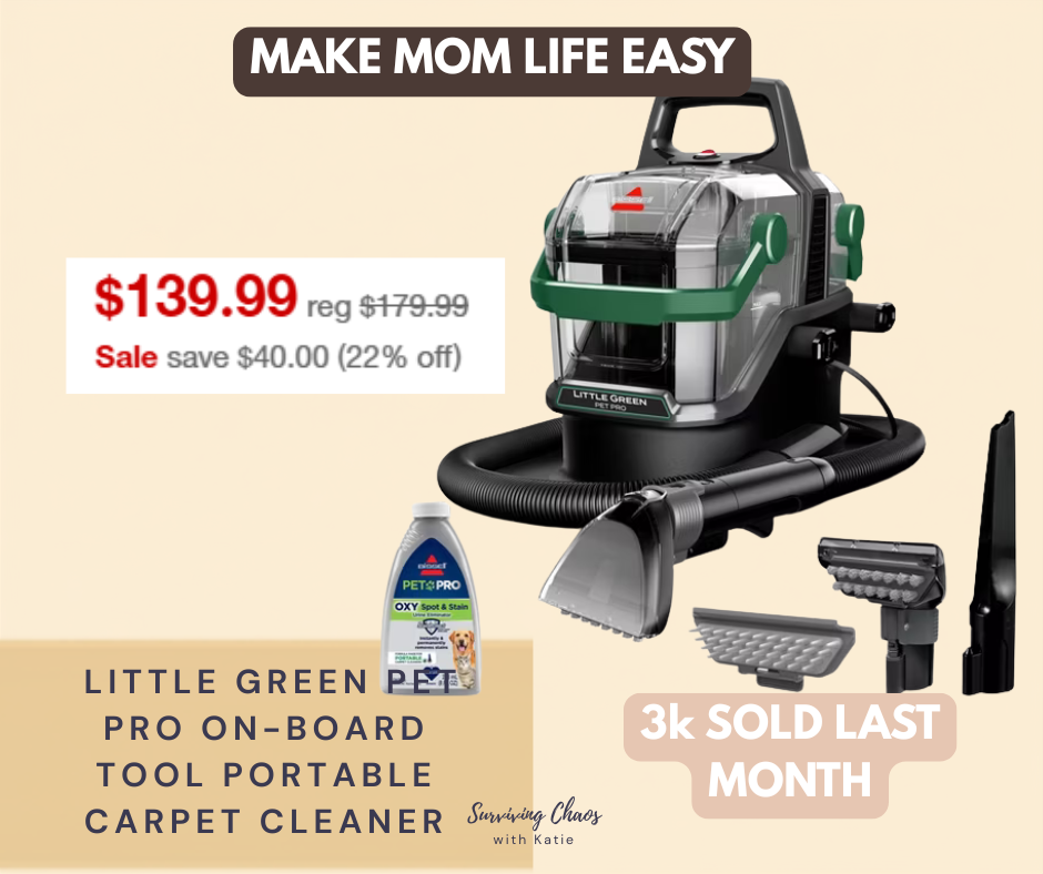 BISSELL Little Green Pet Pro Portable Carpet Cleaner